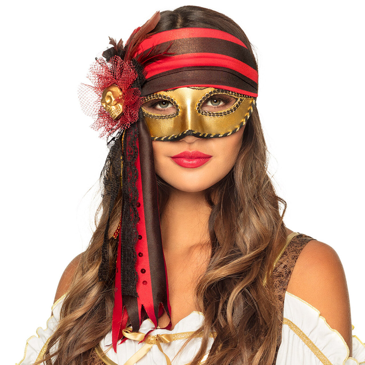 Op deze afbeelding zie je een Accessoires, van het merk Boland. Masker Venice Donna Pirata