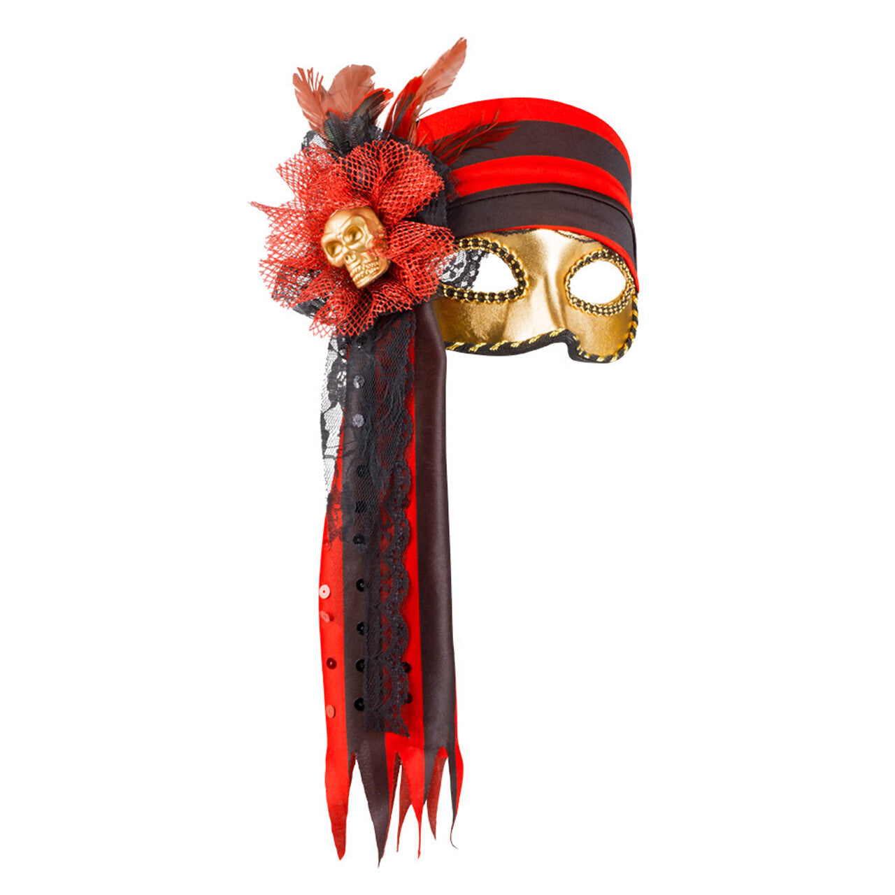 Op deze afbeelding zie je een Accessoires, van het merk Boland. Masker Venice Donna Pirata