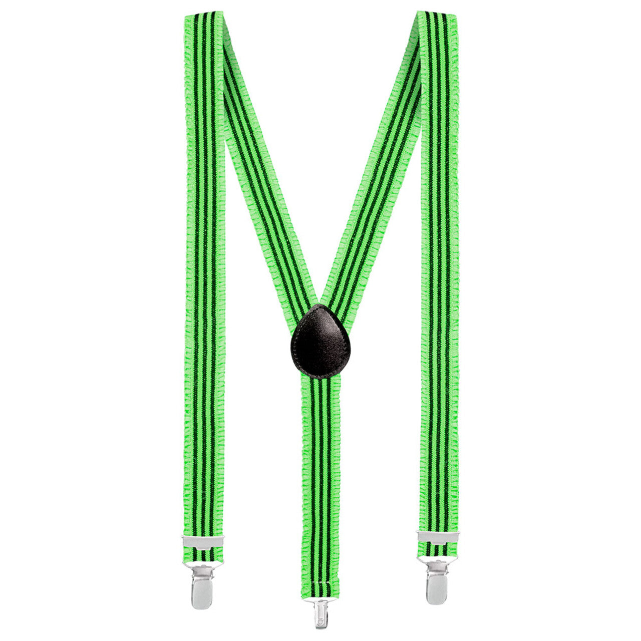 Op deze afbeelding zie je een Accessoires, van het merk Boland. Bretels Ruches Groen Met Strepen