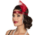 Hoofdband Flapper Rood