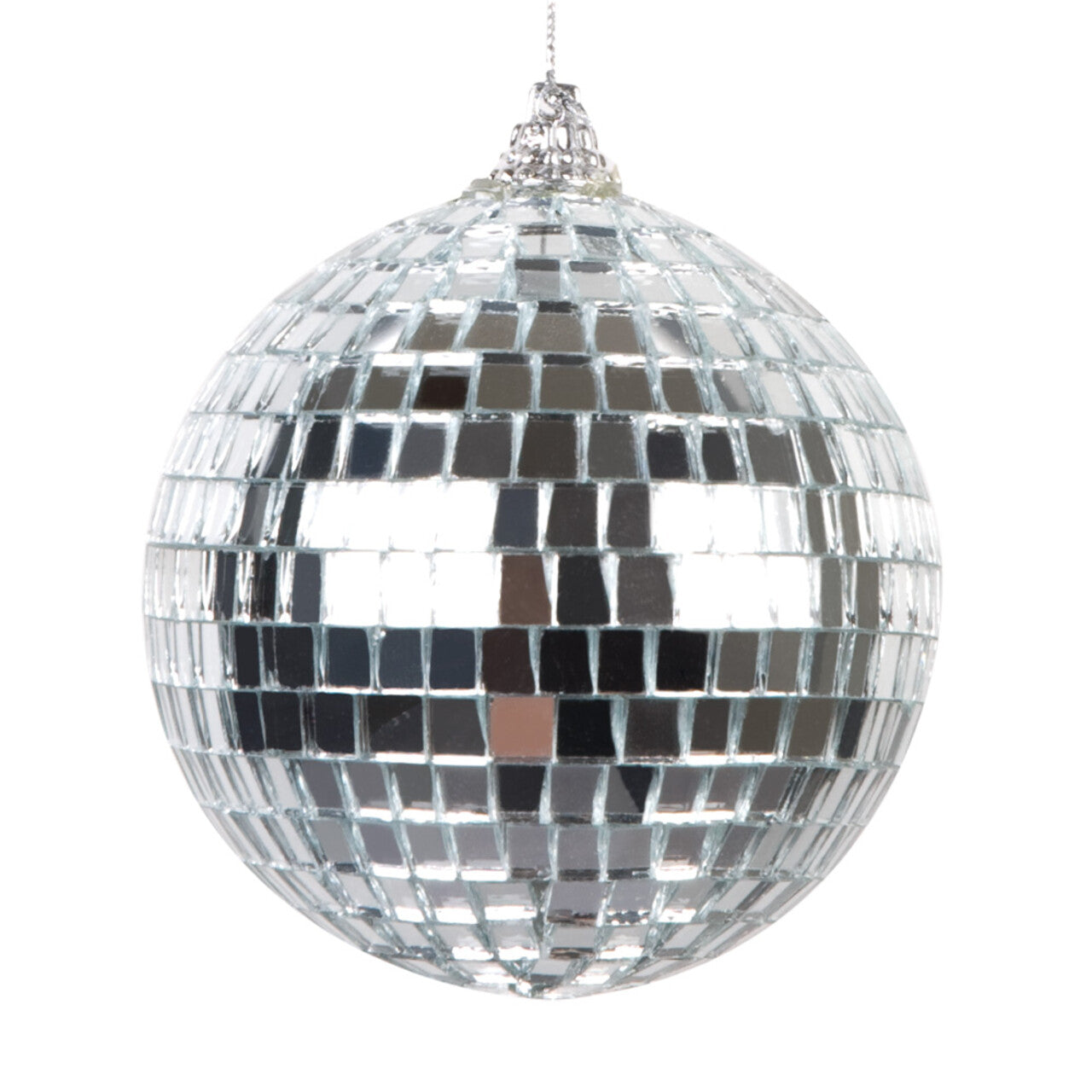 Op deze afbeelding zie je een Decoratie, van het merk Boland. Set 6 Discoballen Zilver (Ø 8 Cm)
