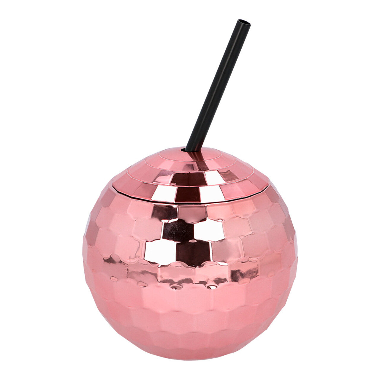 Op deze afbeelding zie je een Accessoires, van het merk Boland. Discobal Drinkbeker Met Rietje Rosé Goud (60 Cl)