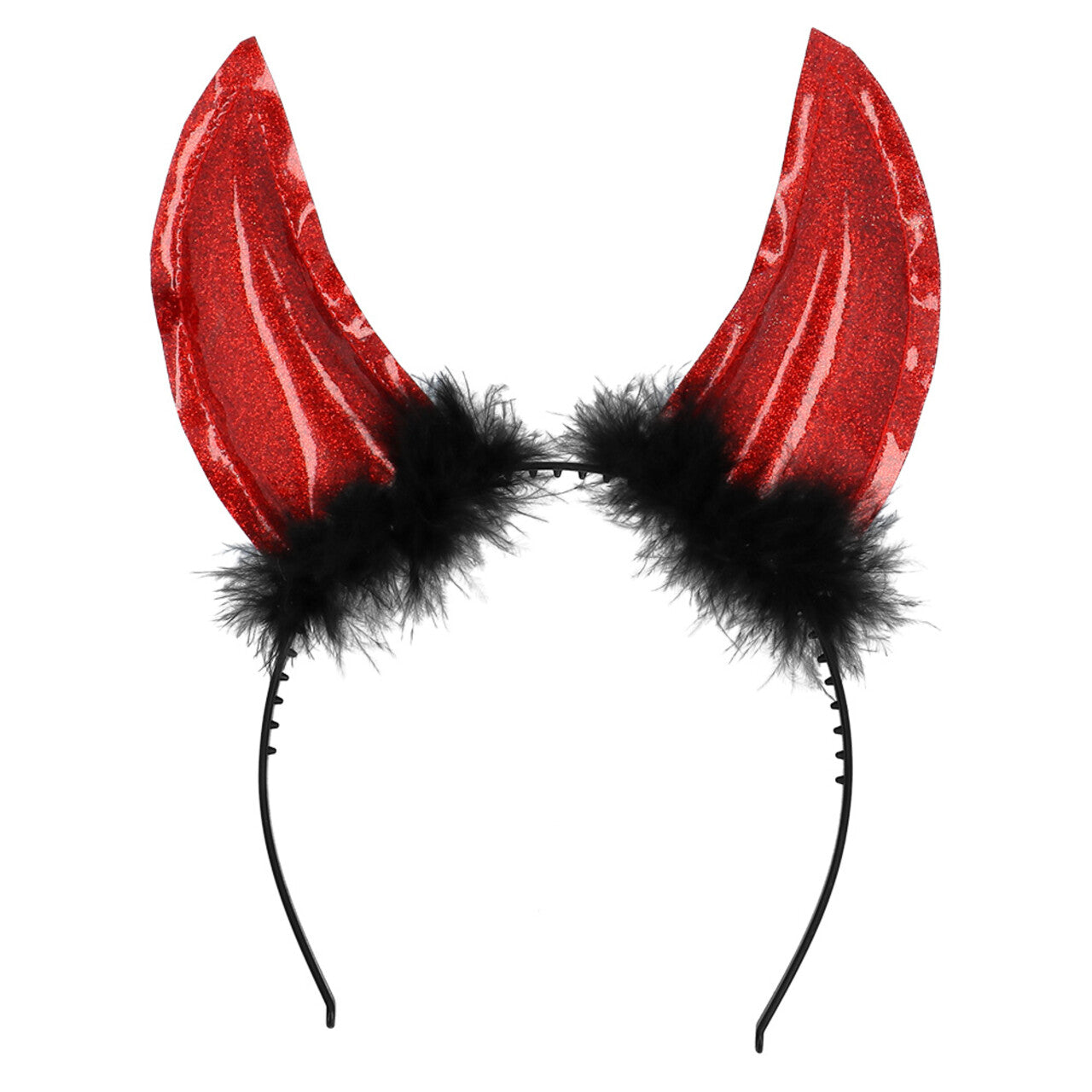 Op deze afbeelding zie je een Accessoires, van het merk Boland. Haarband Shedevil Rood