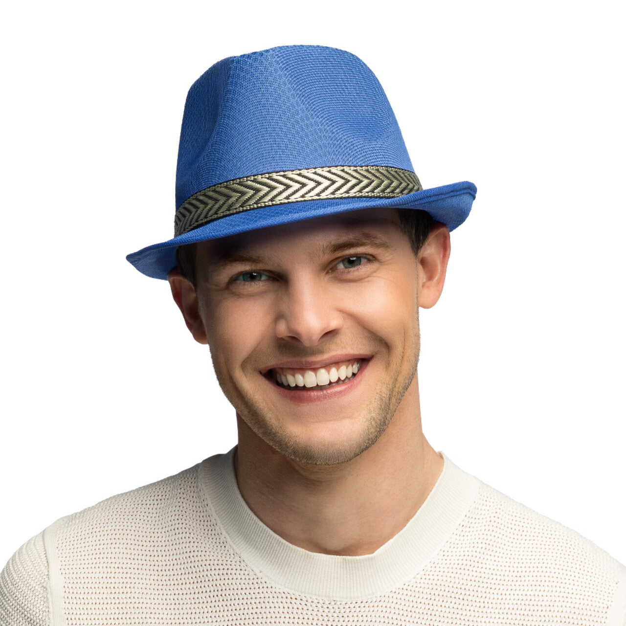 Op deze afbeelding zie je een Accessoires, van het merk Boland. Hoed Funky Blue