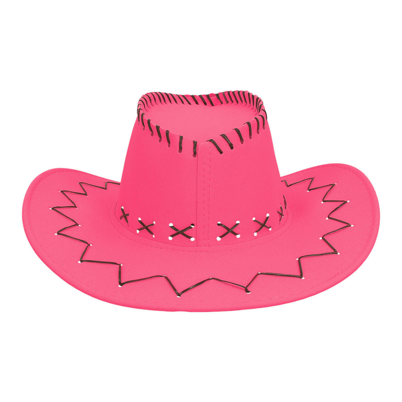 Op deze afbeelding zie je een Accessoires, van het merk Boland. Glowboy Cowboyhoed Neonroze Uv