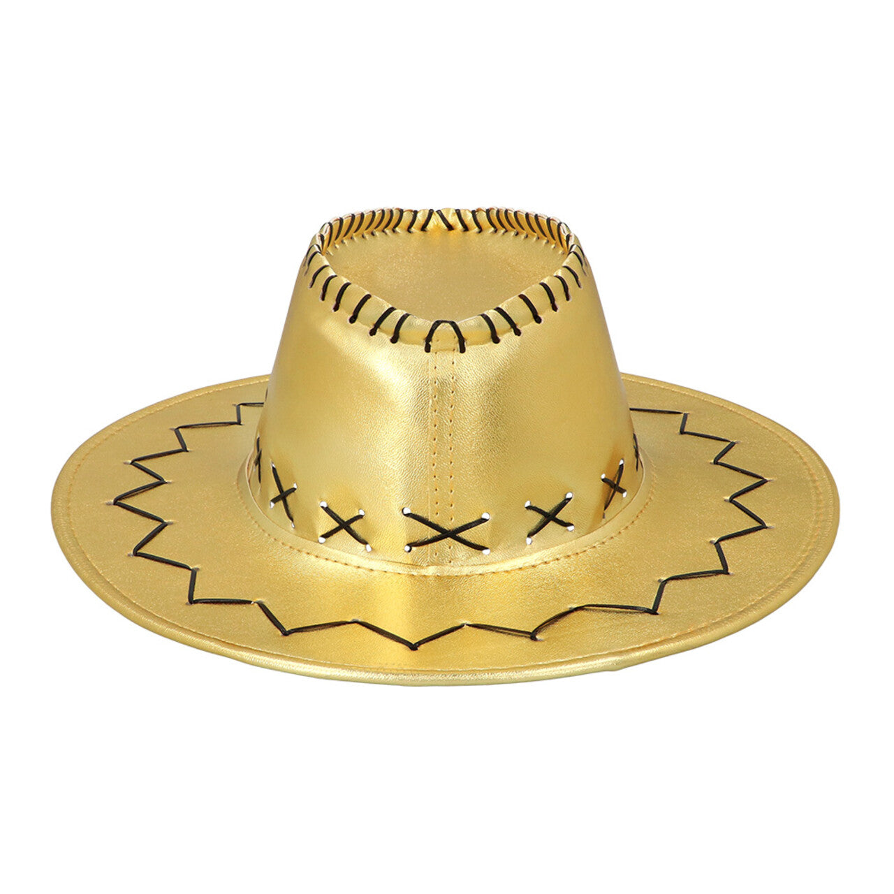 Op deze afbeelding zie je een Accessoires, van het merk Boland. Gouden Cowboyhoed Savanne