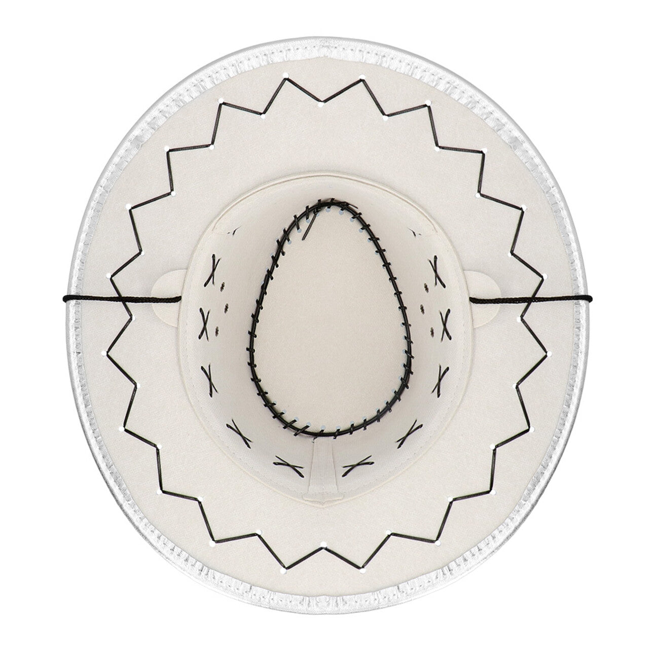 Op deze afbeelding zie je een Accessoires, van het merk Boland. Savanne Zilver Disco Cowboyhoed