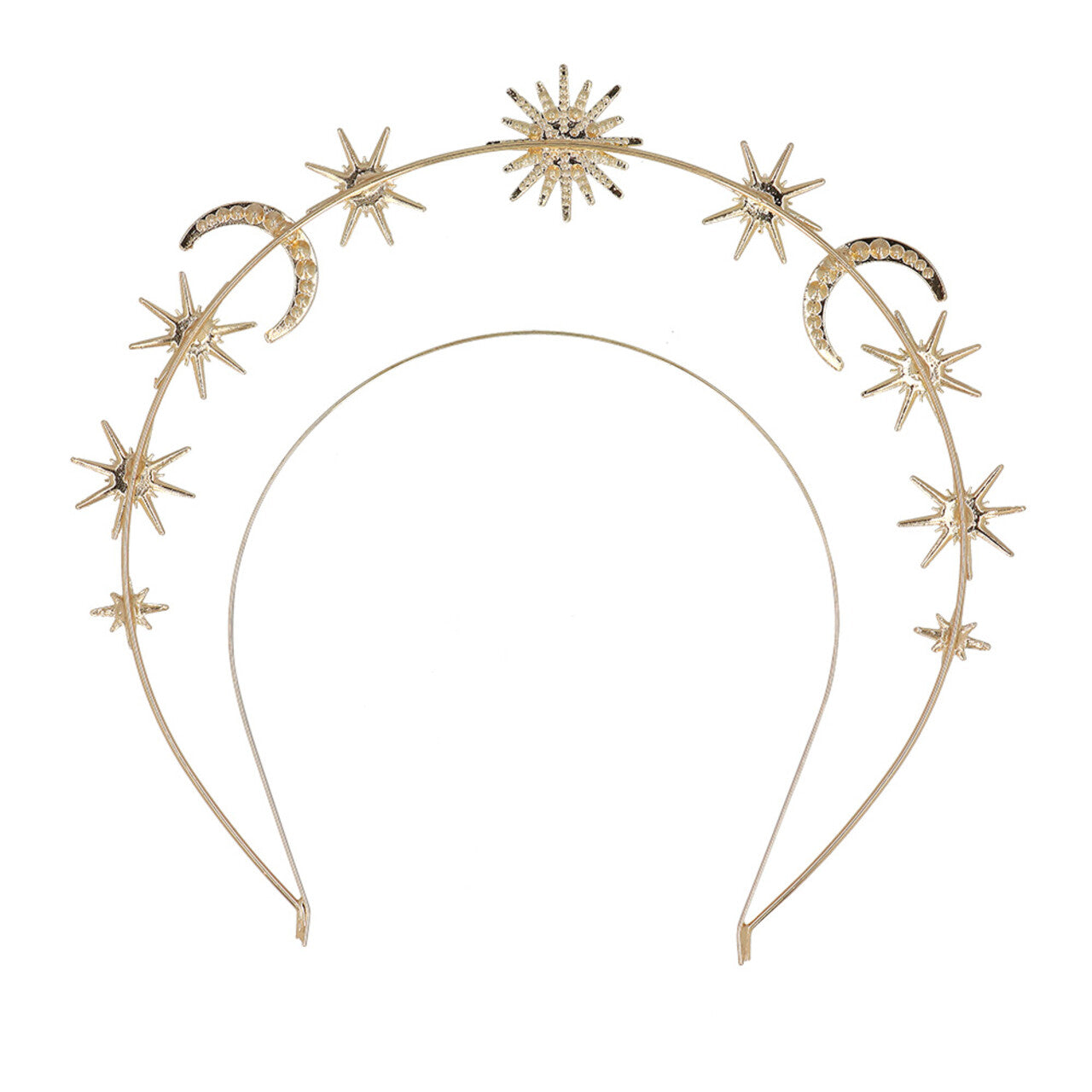 Op deze afbeelding zie je een Accessoires, van het merk Boland. Metalen Diadeem Halokroon Calypso