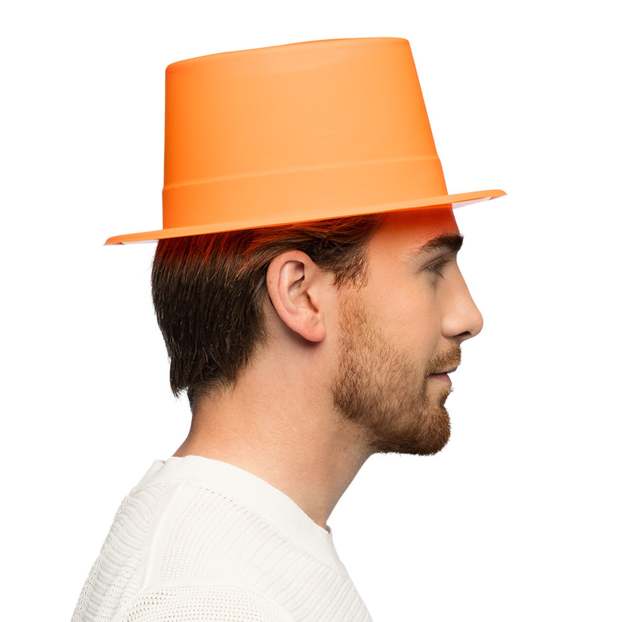 Op deze afbeelding zie je een Accessoires, van het merk Boland. Hoed Oranje Topper