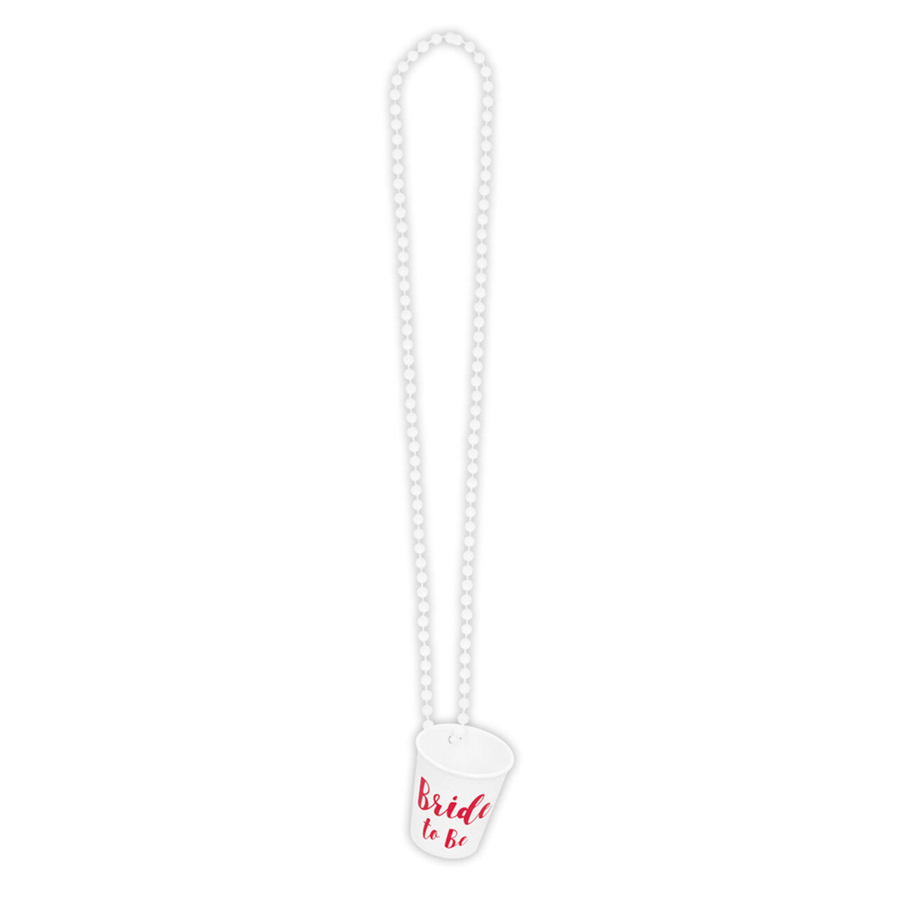 Op deze afbeelding zie je een Kostuums, van het merk Boland. Ketting Shotglaasje Bride To Be Vrouw Kostuum