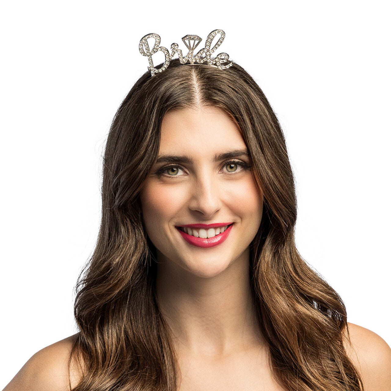 Op deze afbeelding zie je een Accessoires, van het merk Boland. Metalen Haarband Bride Diamant