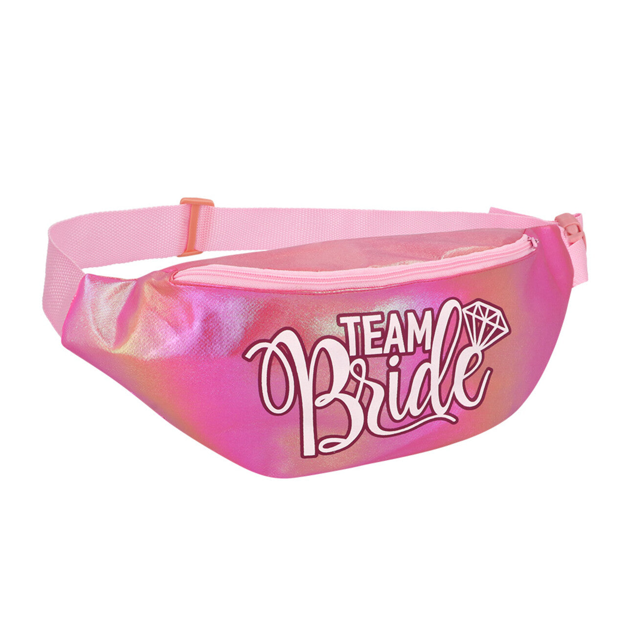 Op deze afbeelding zie je een Accessoires, van het merk Boland. Heuptasje Team Bride Roze