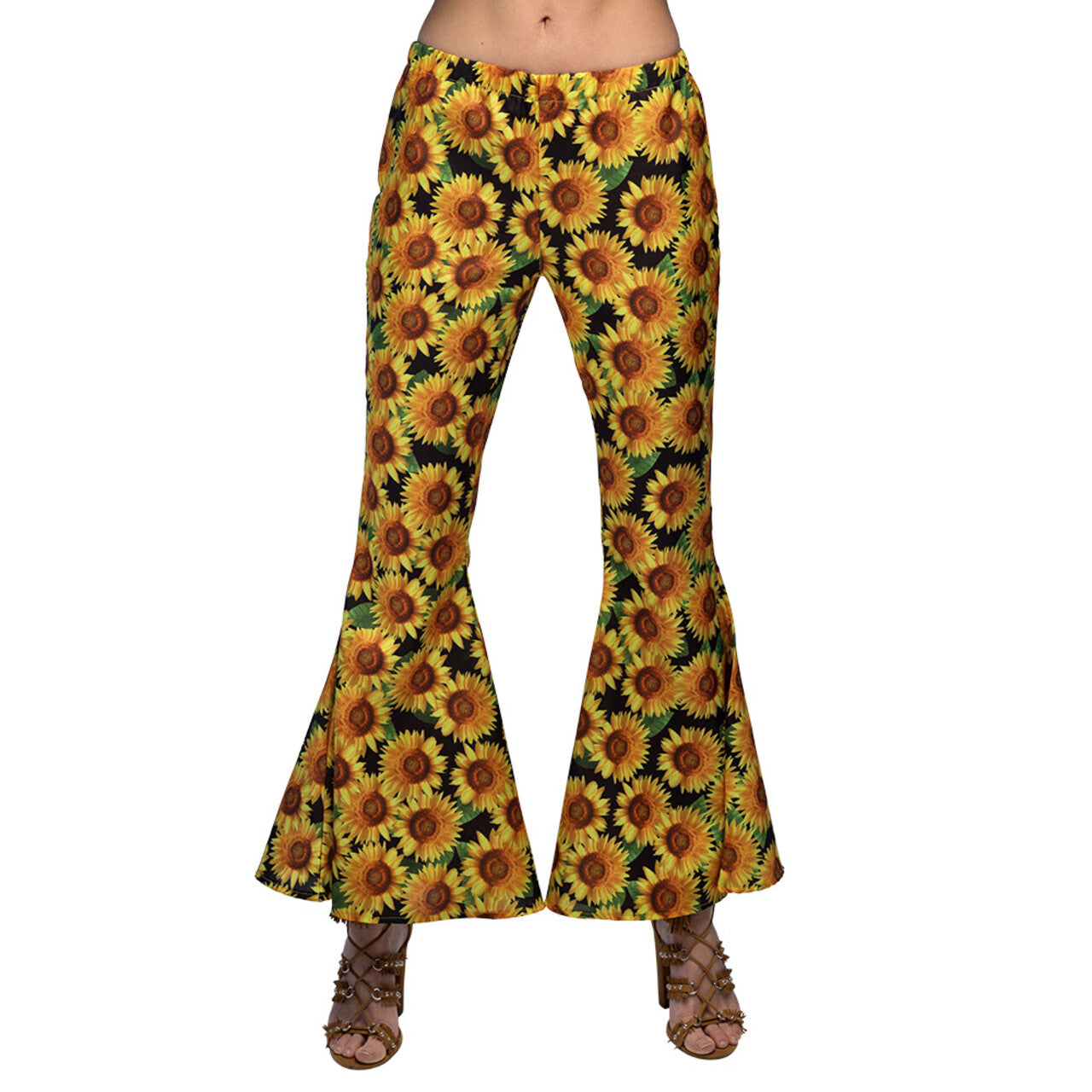 Op deze afbeelding zie je een Kostuums, van het merk Boland. Wijde Pijpen Broek Sunny Flowers Vrouw
