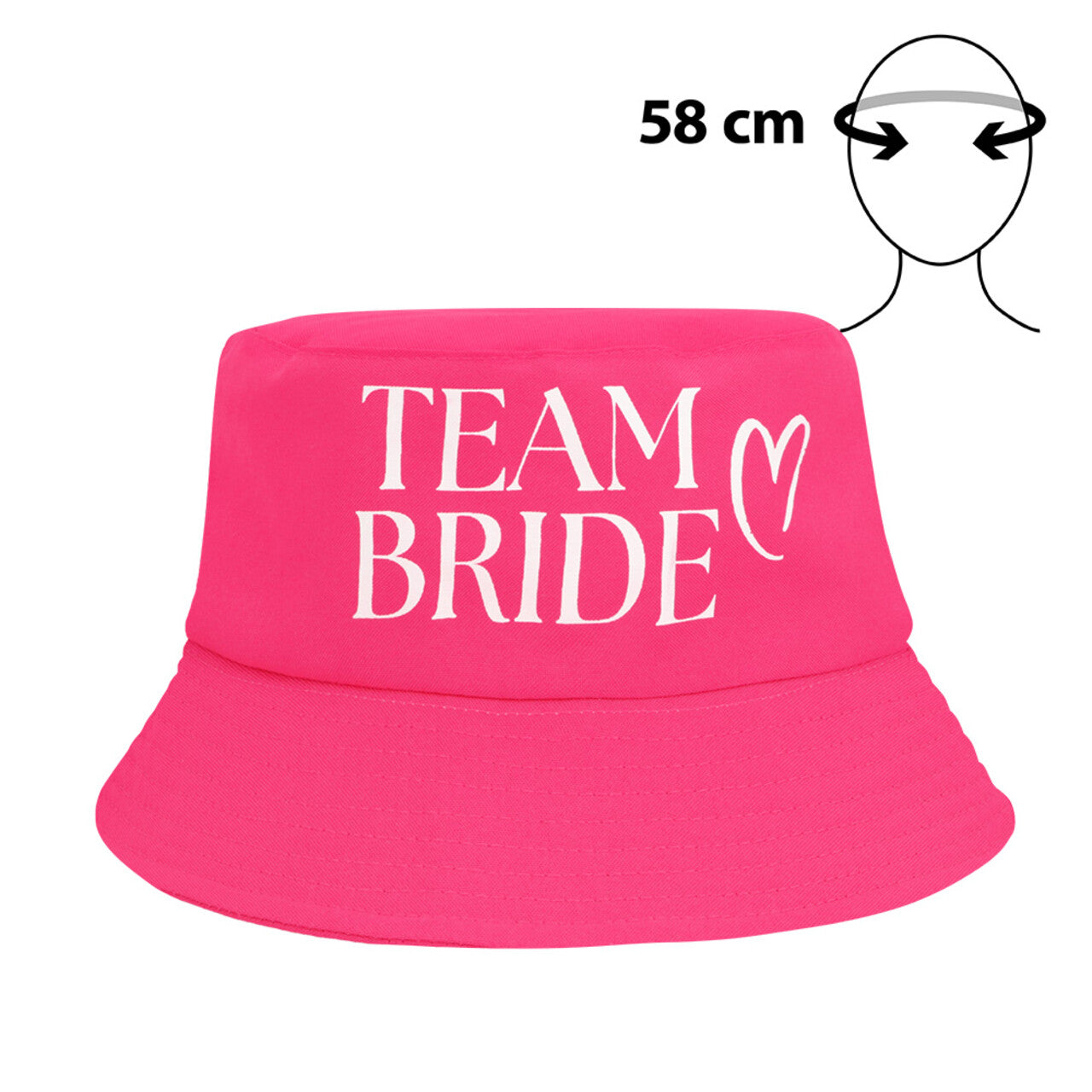Op deze afbeelding zie je een Accessoires, van het merk Boland. Bucket Festival Hoed Team Bride