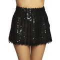 Pailletten Rok Zwart Cocktail Chic Vrouw
