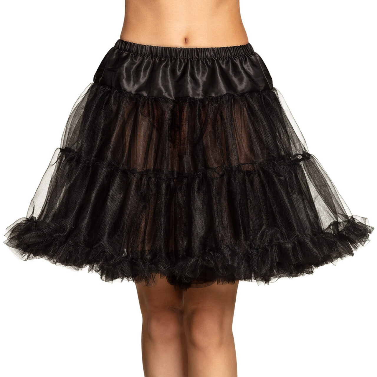 Op deze afbeelding zie je een Kostuums, van het merk Boland. Petticoat De Luxe Zwart Vrouw