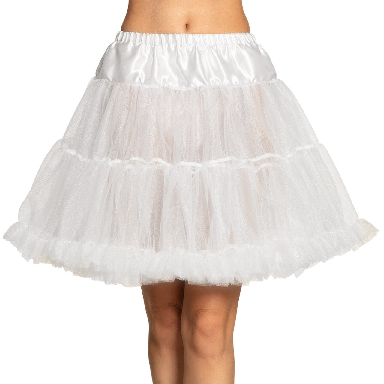 Op deze afbeelding zie je een Kostuums, van het merk Boland. Petticoat De Luxe Wit Vrouw