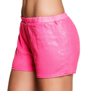 Op deze afbeelding zie je een Kostuums, van het merk Boland. Hotpants Pailletten Roze Vrouw