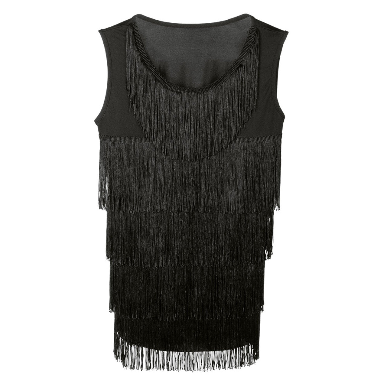 Op deze afbeelding zie je een Kostuums, van het merk Boland. Flapper Top Zwart Vrouw