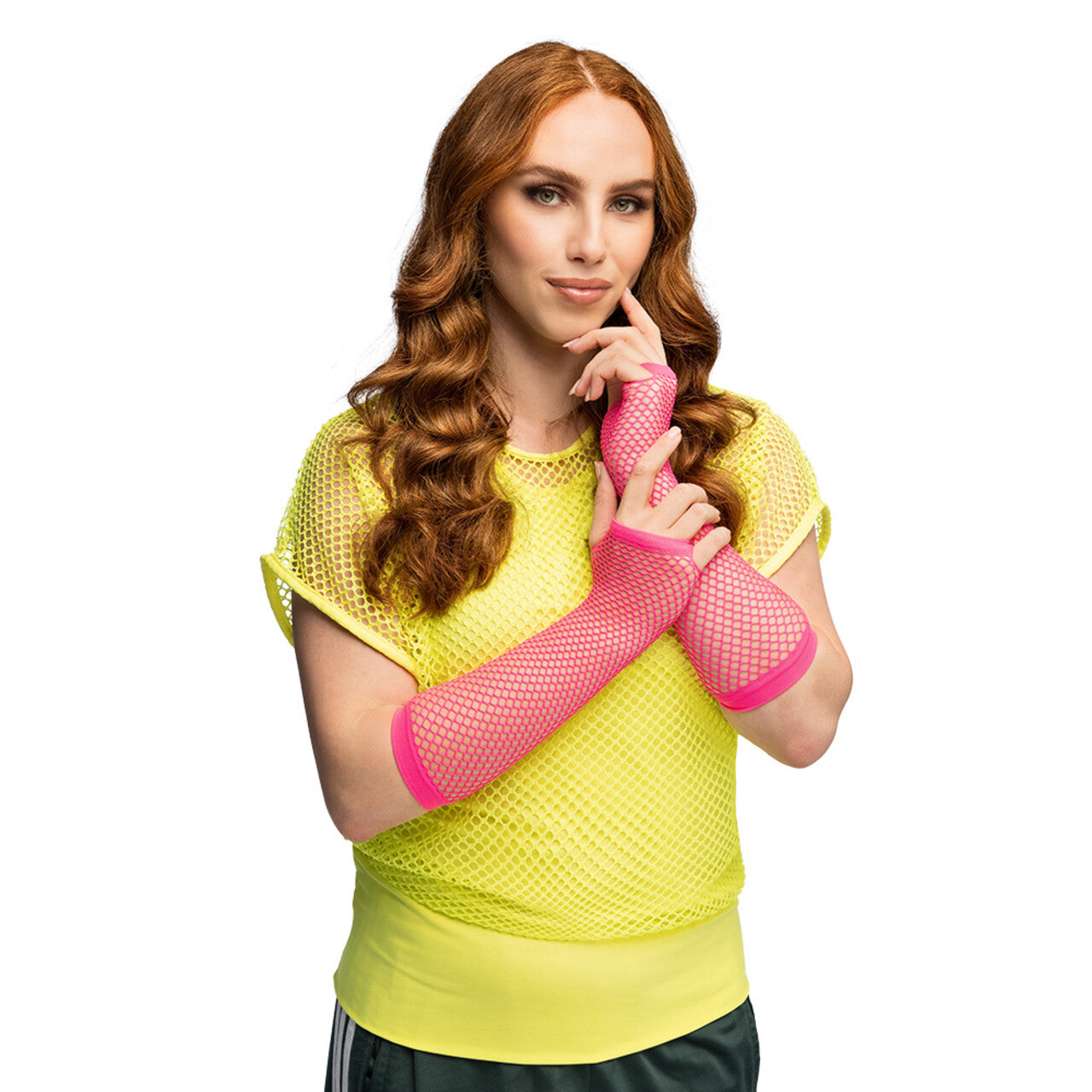 Op deze afbeelding zie je een Kostuums, van het merk Boland. Sunny Dance Shirt Visnet Geel Vrouw