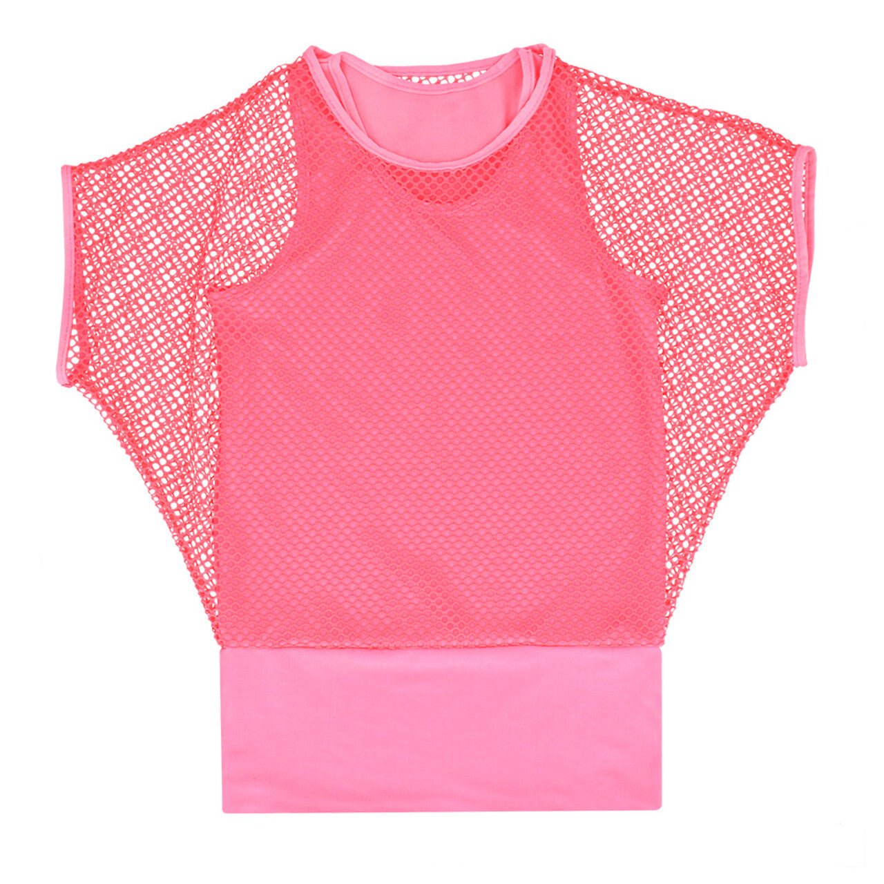 Op deze afbeelding zie je een Kostuums, van het merk Boland. Bubblegum Visnet Shirt Roze Vrouw