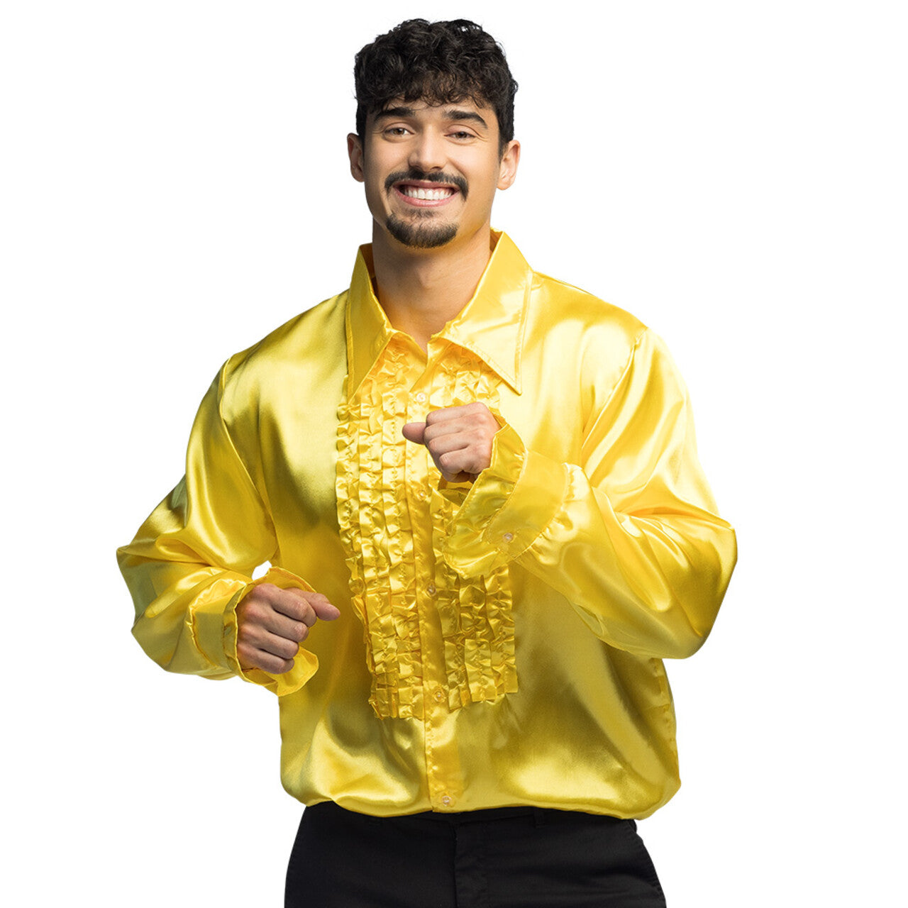 Op deze afbeelding zie je een Kostuums, van het merk Boland. Roucgen Blouse Geel Light Of The Party Man