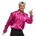 Rouchen Blouse Roze Cocktail Rose Man
