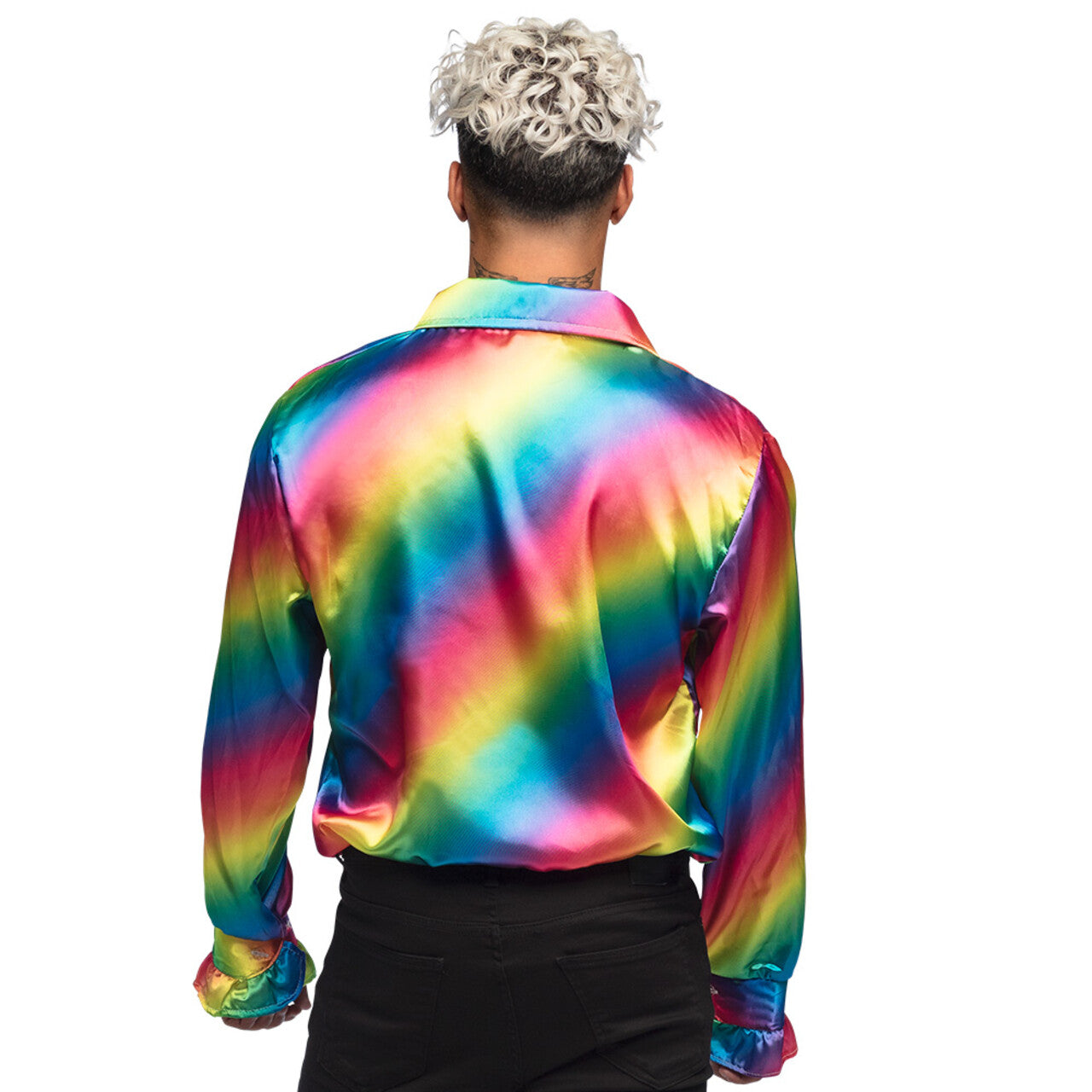 Op deze afbeelding zie je een Kostuums, van het merk Boland. Rouchen Blouse Rainbow Flex Man