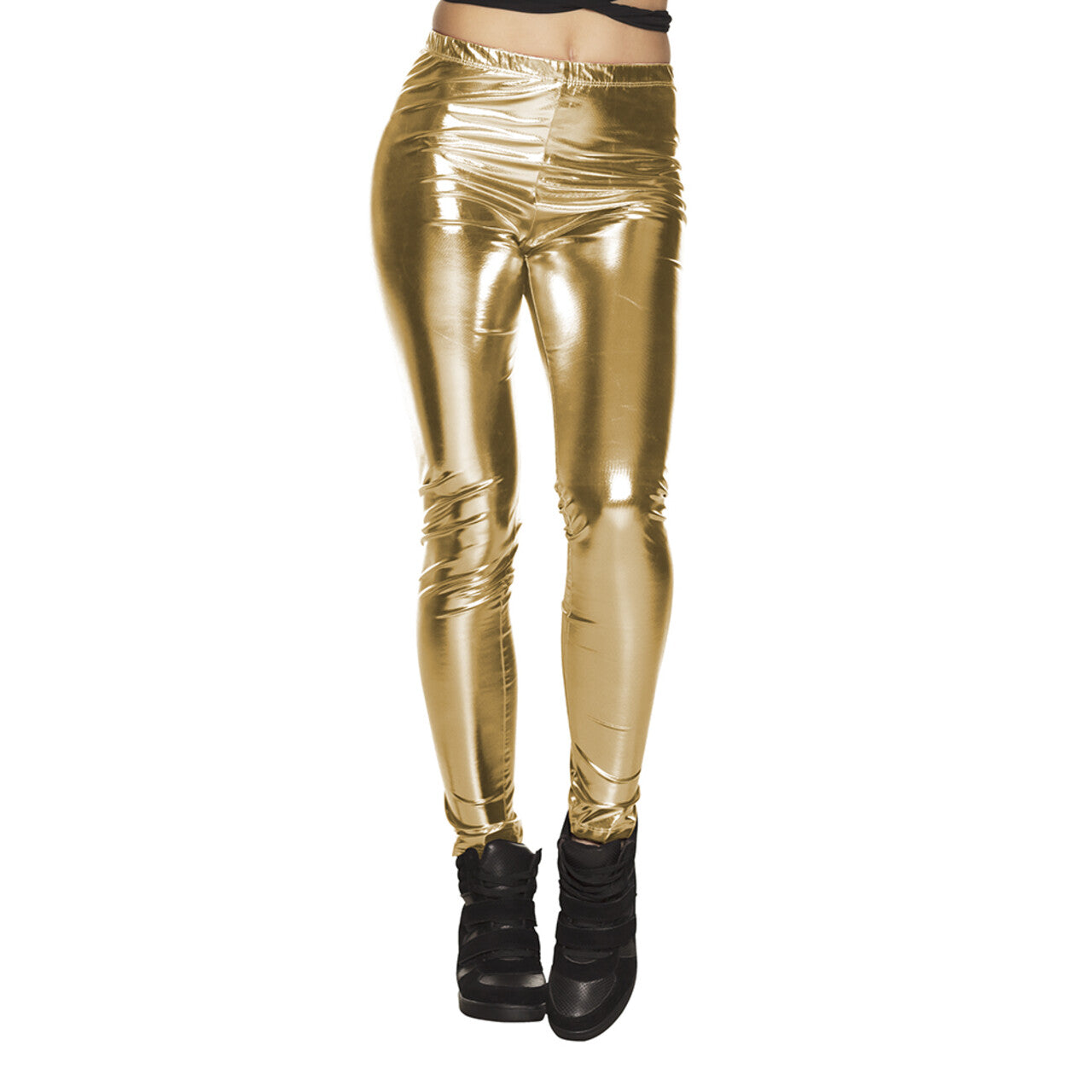Op deze afbeelding zie je een Kostuums, van het merk Boland. Legging Glance Of Gold Metallic Vrouw