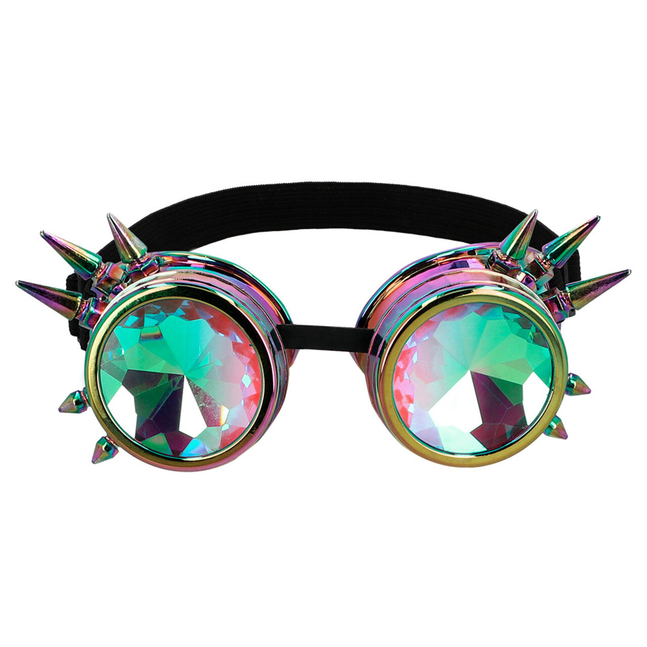 Op deze afbeelding zie je een Accessoires, van het merk Boland. Spiky Rave Bril Zilver