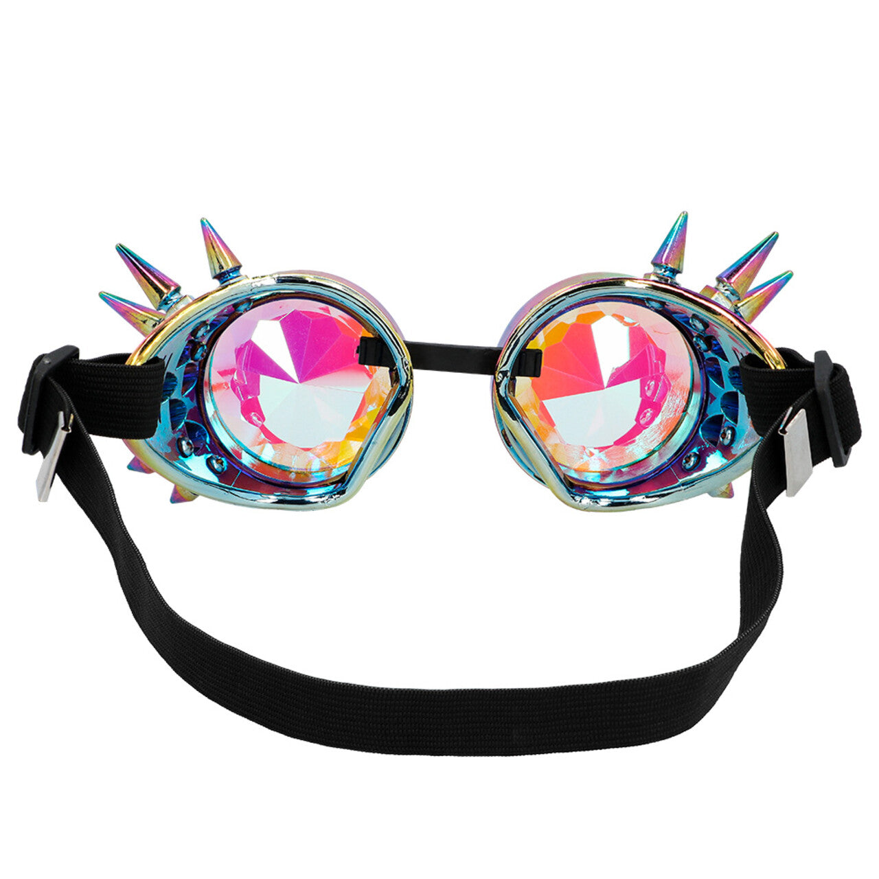 Op deze afbeelding zie je een Accessoires, van het merk Boland. Spiky Rave Bril Zilver