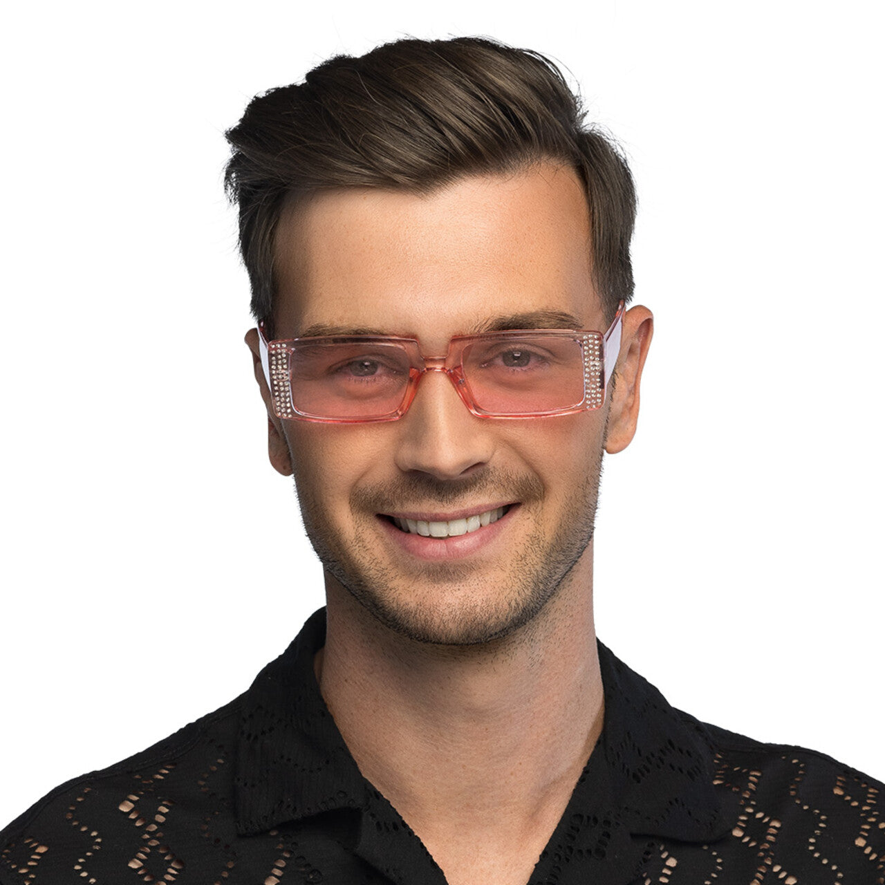 Op deze afbeelding zie je een Accessoires, van het merk Boland. Escape Duo Partybrillen Roze En Zwart