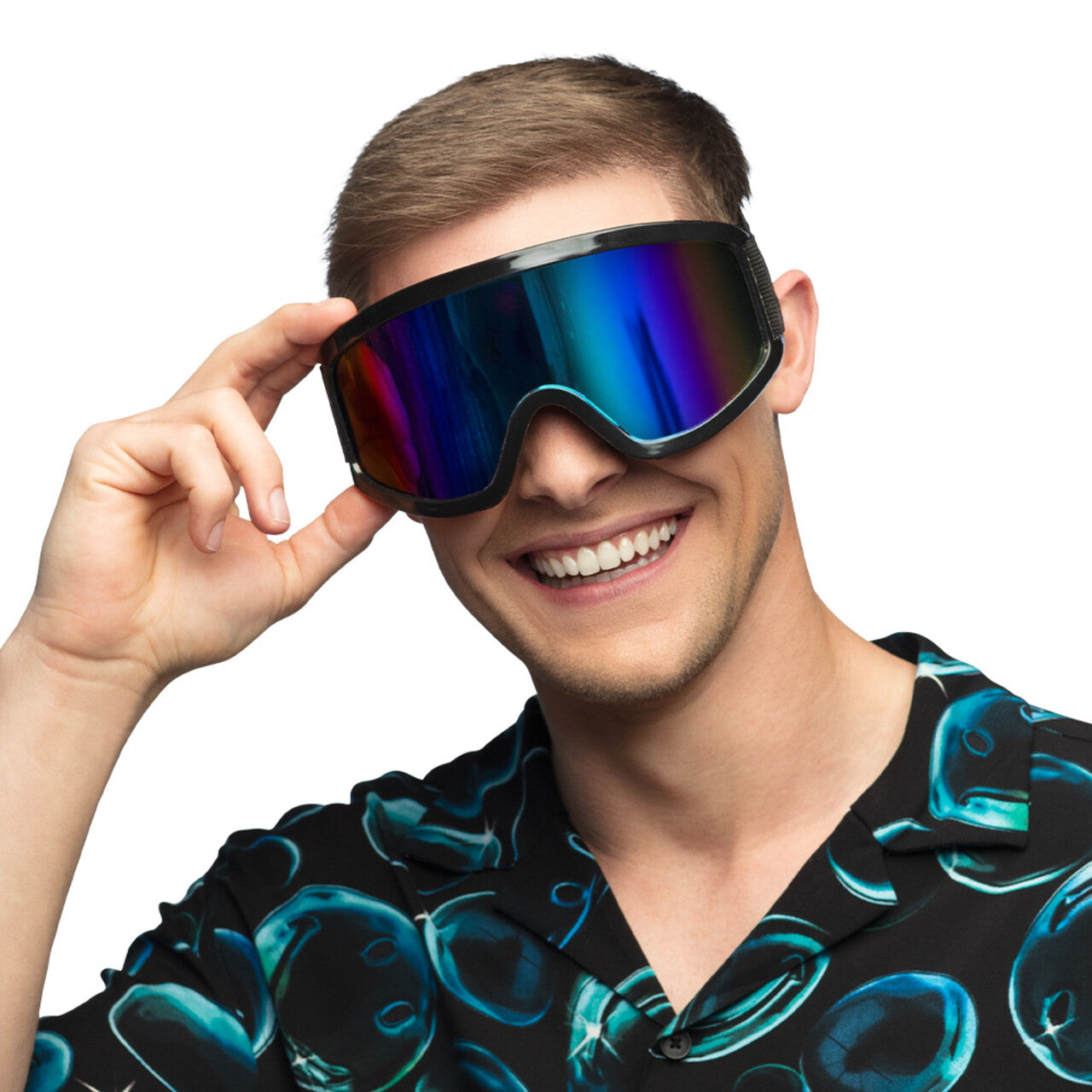 Op deze afbeelding zie je een Accessoires, van het merk Boland. Party Skibril Zwart