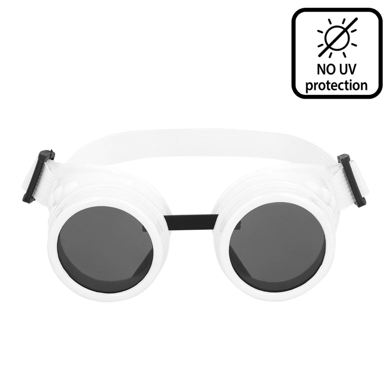 Op deze afbeelding zie je een Accessoires, van het merk Boland. Bril Burning Man White Vibe