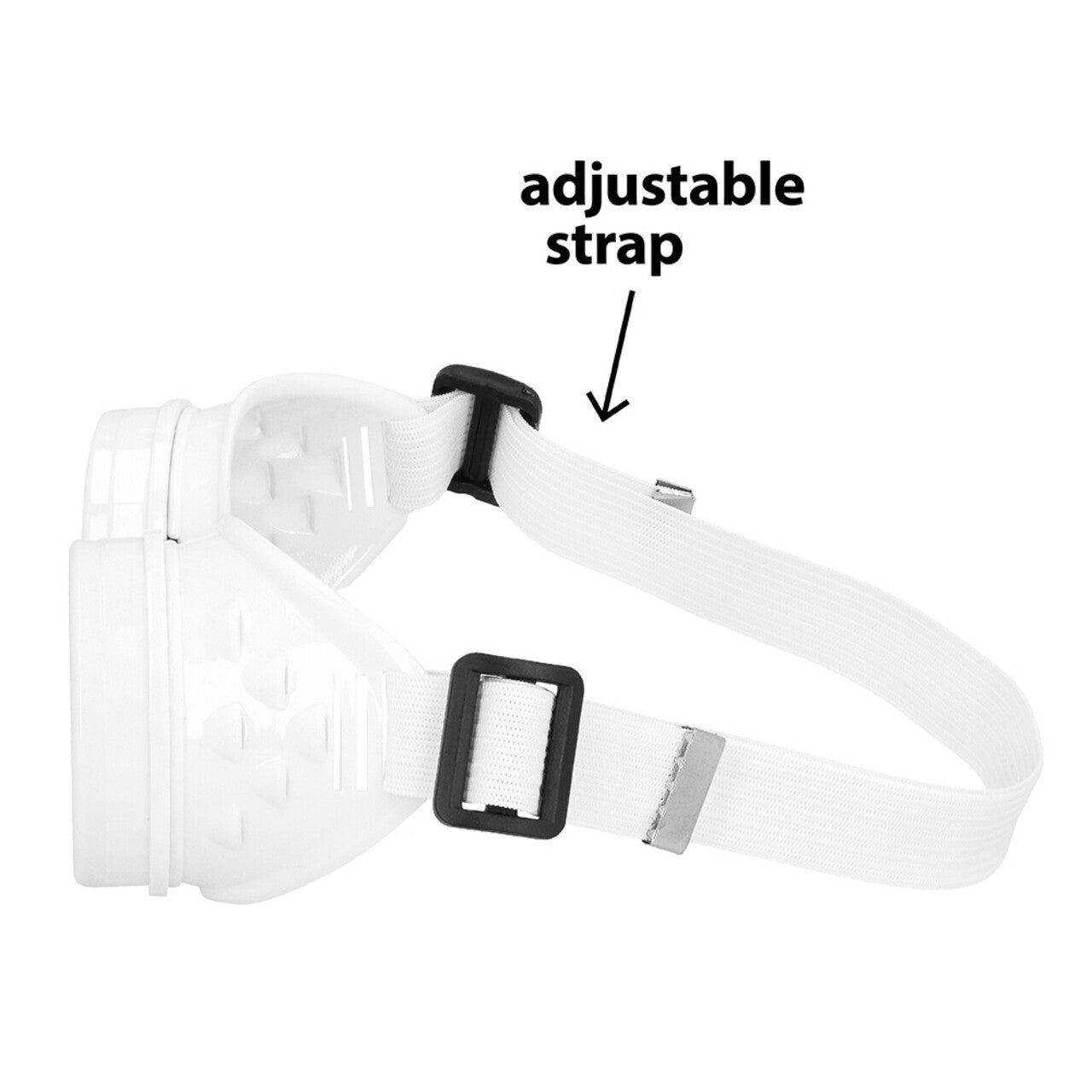 Op deze afbeelding zie je een Accessoires, van het merk Boland. Bril Burning Man White Vibe