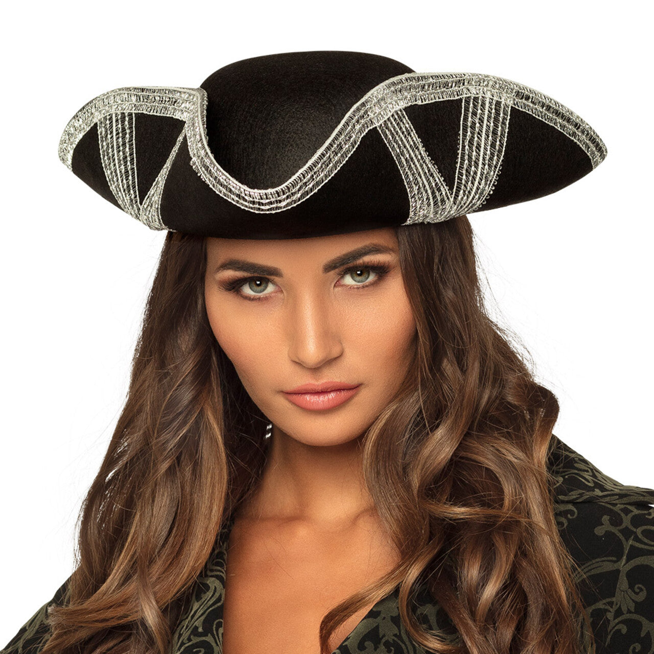 Op deze afbeelding zie je een Accessoires, van het merk Boland. Piratenhoed Rachel Royal