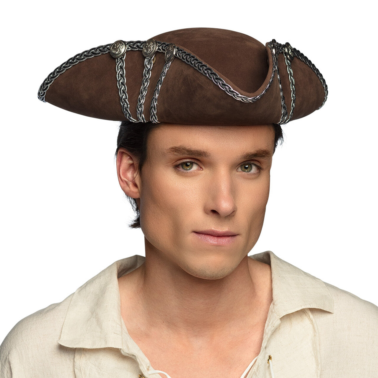 Op deze afbeelding zie je een Accessoires, van het merk Boland. Piratenhoed Alistair Brown