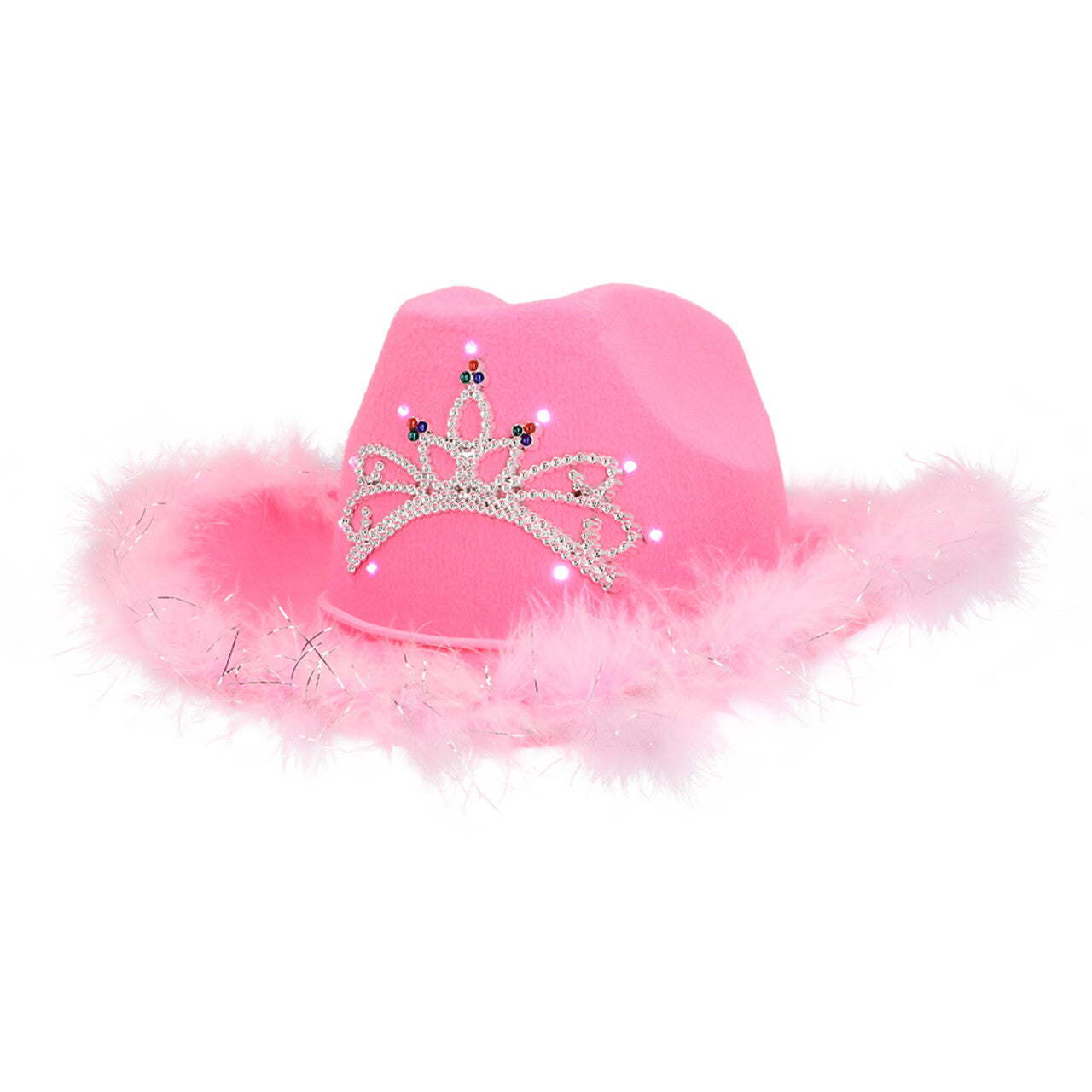 Op deze afbeelding zie je een Accessoires, van het merk Boland. Blush Bandit Cowboyhoed Met Lampjes