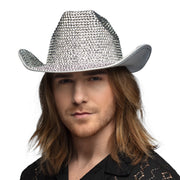 Op deze afbeelding zie je een Accessoires, van het merk Boland. Divadivo Cowboyhoed Zilver High Quality