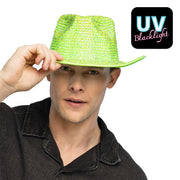 Op deze afbeelding zie je een Accessoires, van het merk Boland. Aurora Strass Cowboyhoed Neongroen Uv