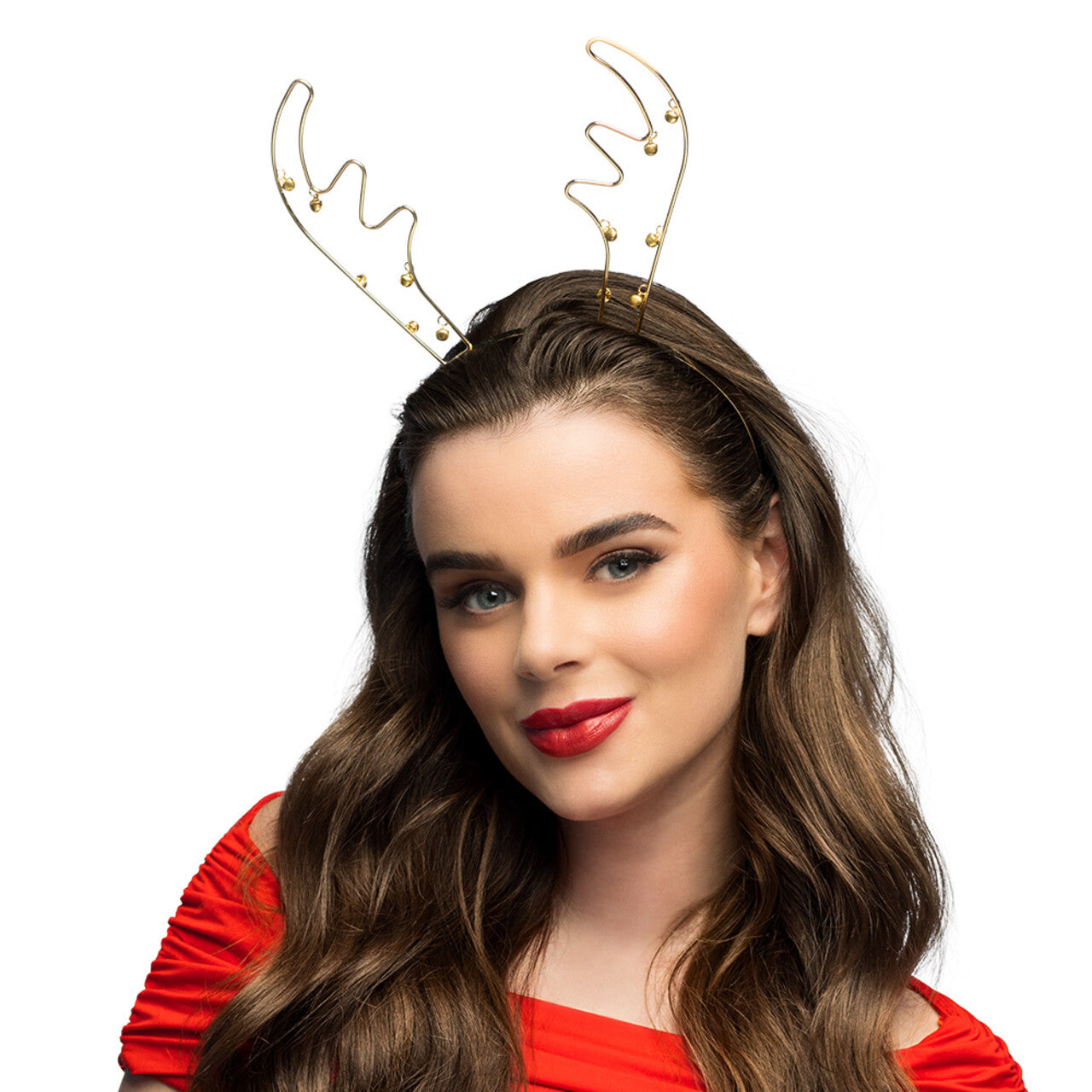 Op deze afbeelding zie je een Accessoires, van het merk Boland. Metalen Diadeem Jingle Bell Rendier