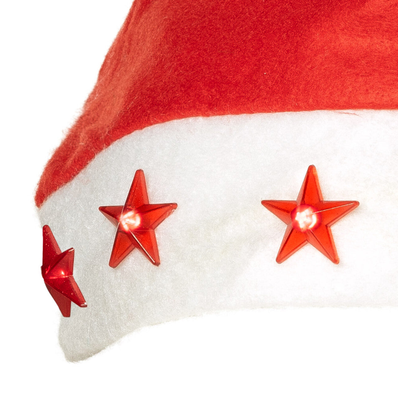 Op deze afbeelding zie je een Accessoires, van het merk Boland. Kerstmuts Sterren Rood