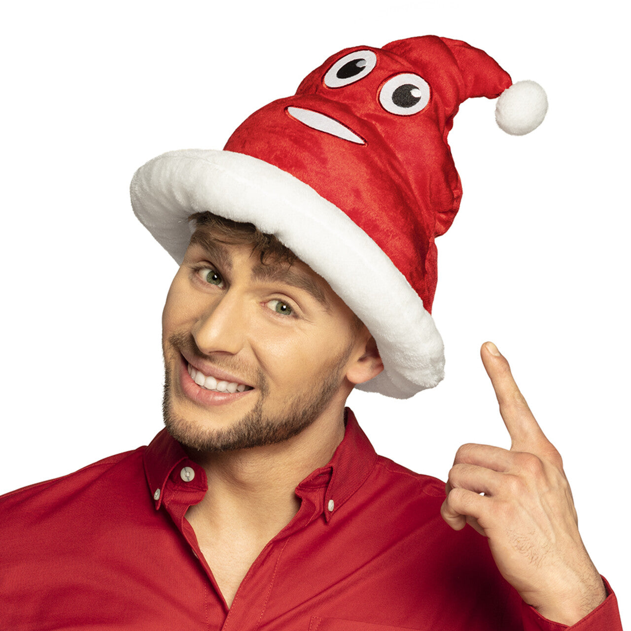 Op deze afbeelding zie je een Accessoires, van het merk Boland. Hoed Merry Shitmas