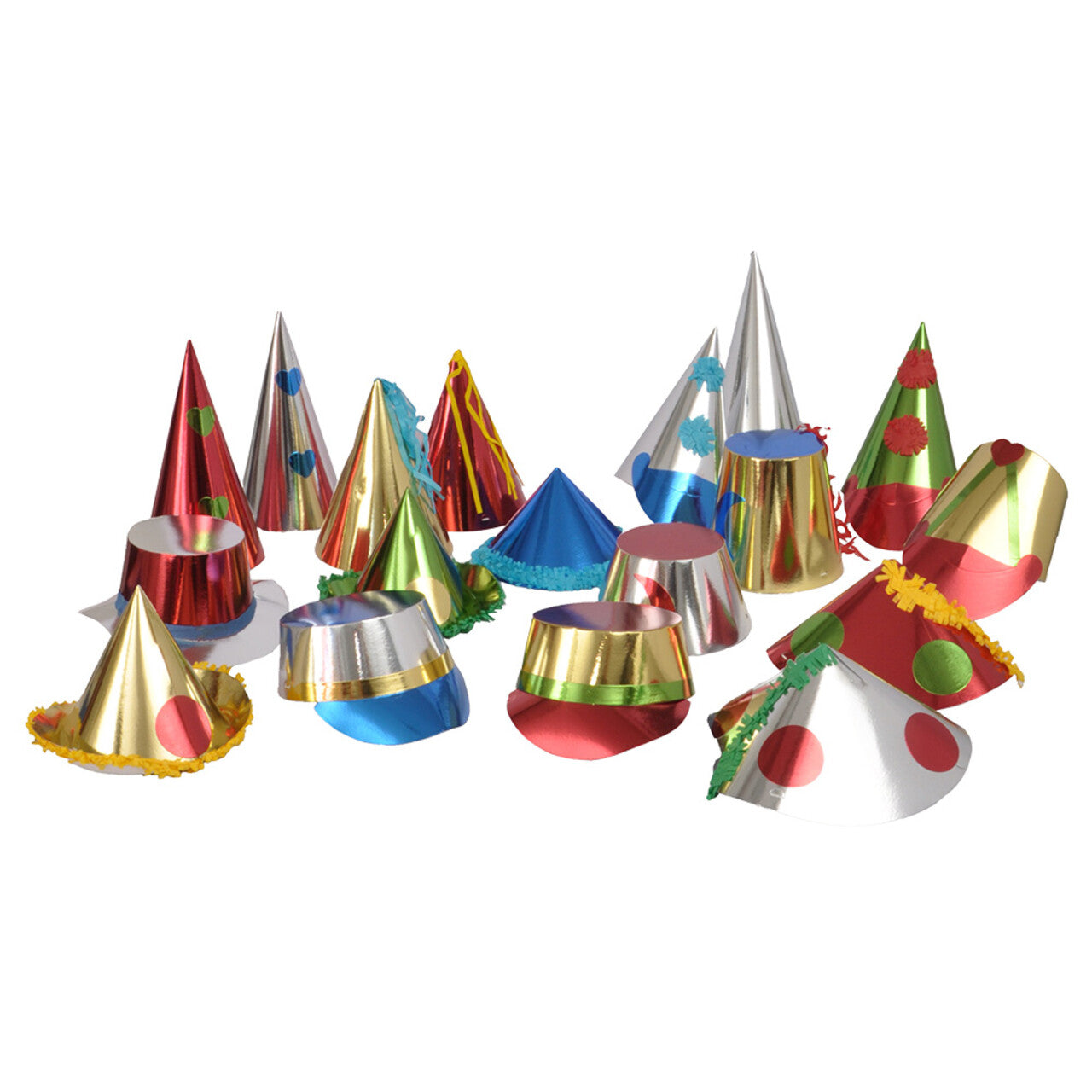 Op deze afbeelding zie je een Accessoires, van het merk Boland. Diverse Feest Hoedjes Van Papier 36 Stuks