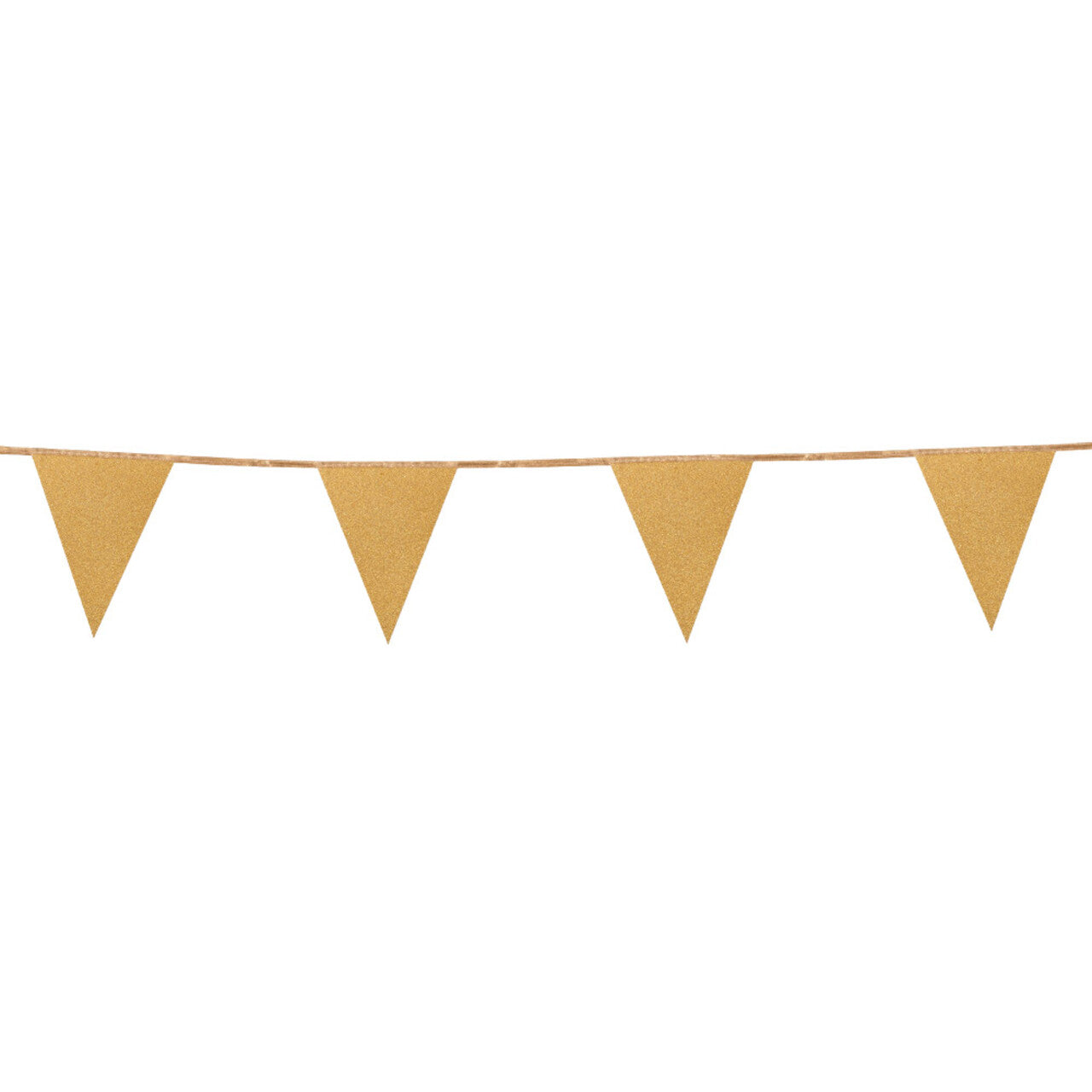 Op deze afbeelding zie je een Decoratie, van het merk Boland. Kartonnen Vlaggenlijn Glitter Goud
