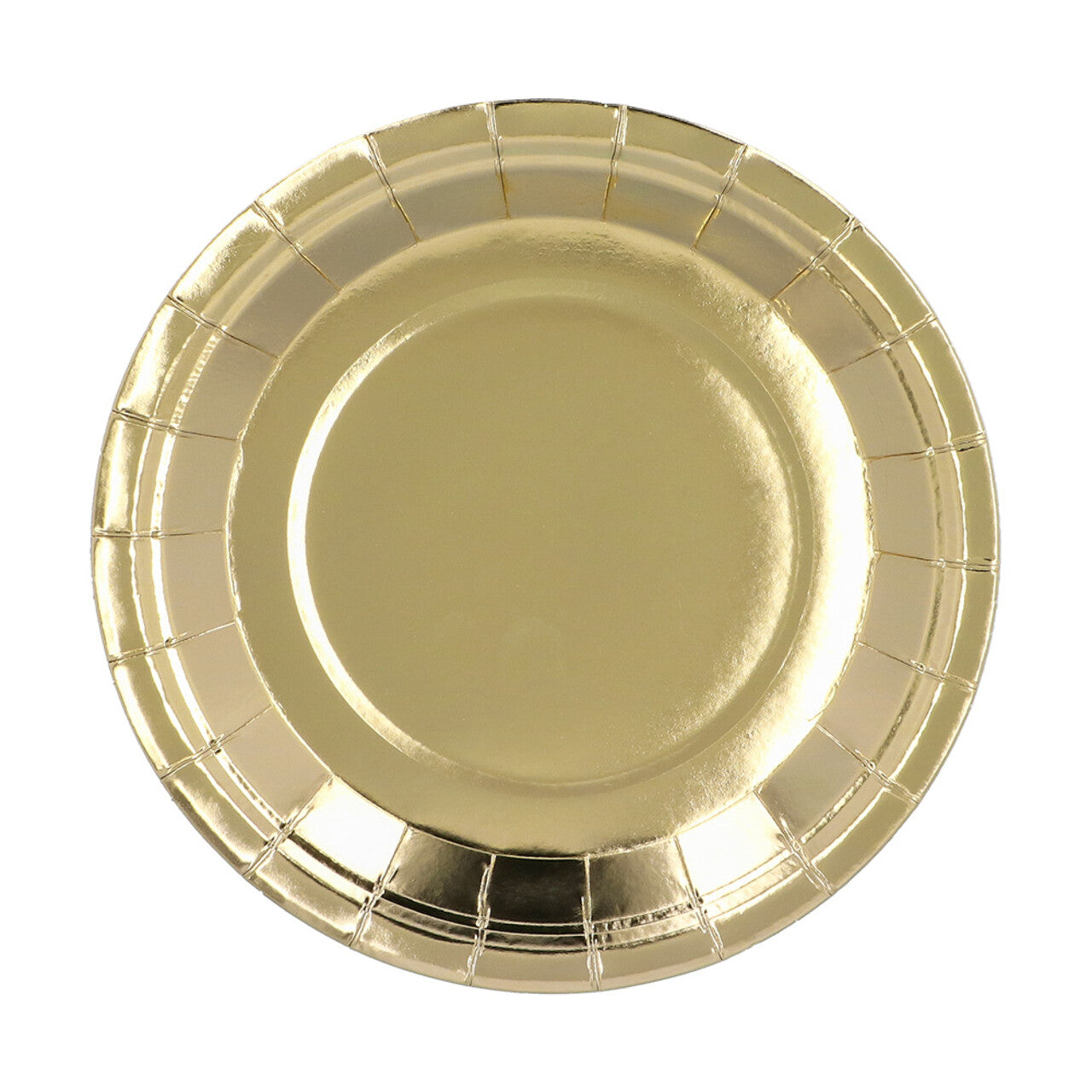 Op deze afbeelding zie je een Decoratie, van het merk Boland. Papieren Feestbordjes Goud 6 Stuks