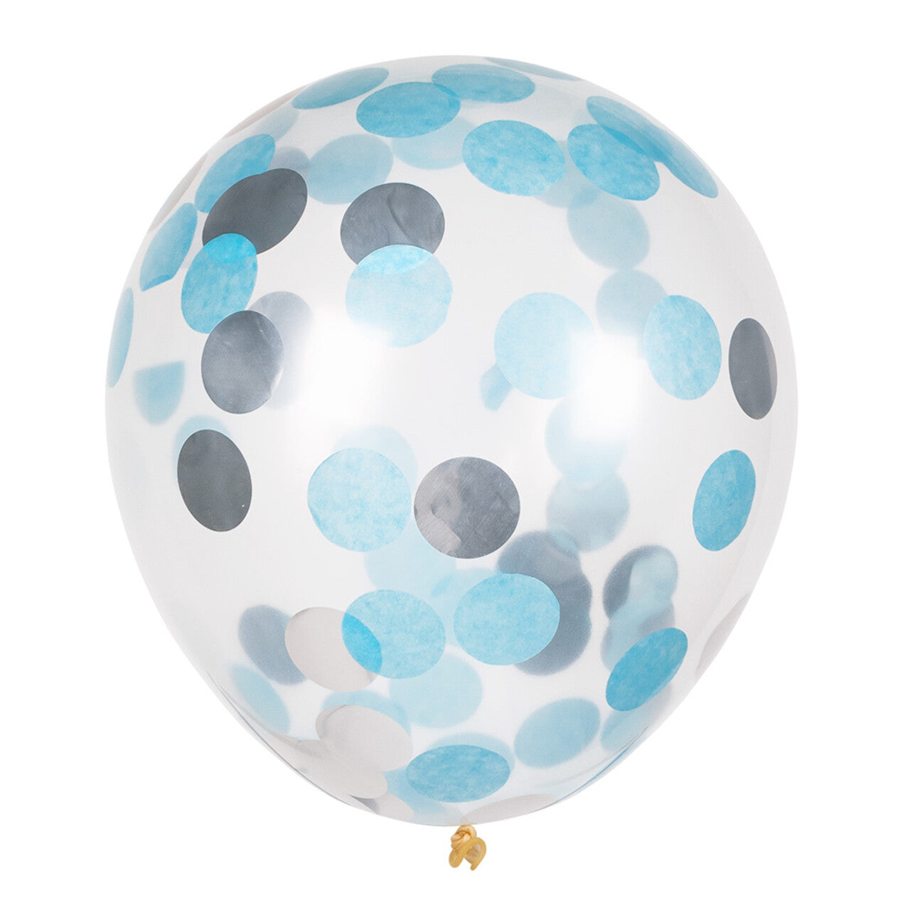 Op deze afbeelding zie je een Decoratie, van het merk Boland. Party Confettiballonnen Blauw / Zilver