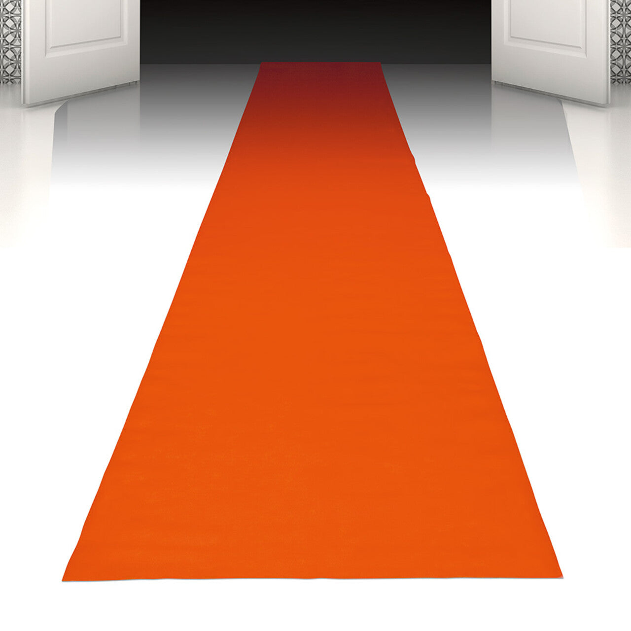 Op deze afbeelding zie je een Decoratie, van het merk Boland. Grand Entree Oranje Loper