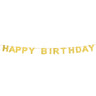 Kartonnen Glitter Letterslinger Happy Birthday Goud