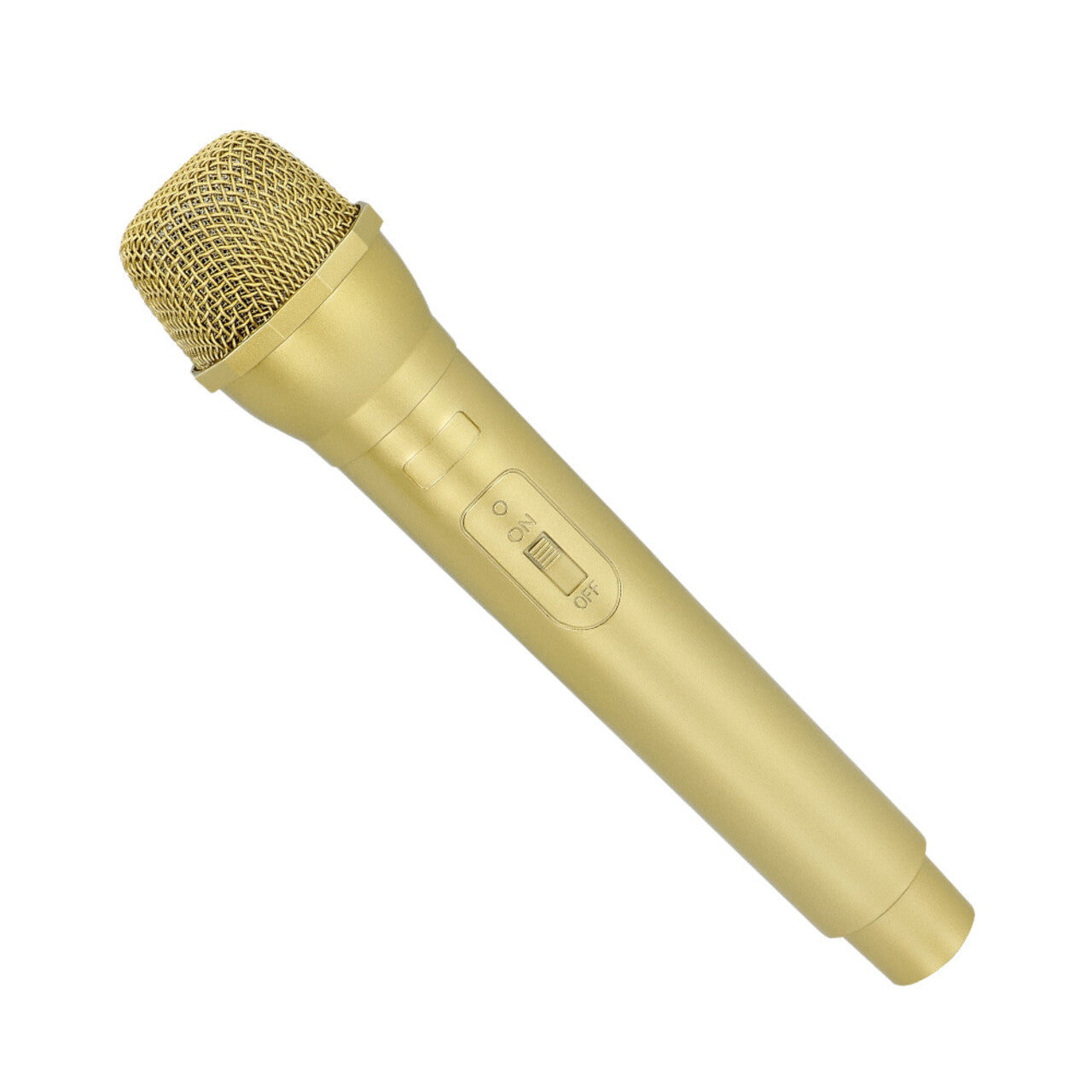 Op deze afbeelding zie je een Accessoires, van het merk Boland. Microfoon Deluxe Goud (23.5 Cm)